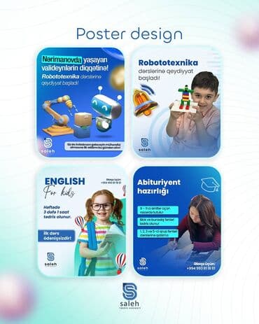 bərbər işi: Sərbəst qrafiklə freelance dizayner kimi muraciət edə bilərsiniz. 5 — 9