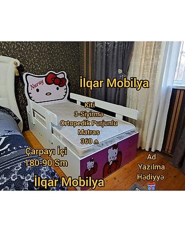 evcil mobilya: Qız üçün, Yeni, Çarpayı, Bazasız, Matrassız, Siyirməsiz — 4