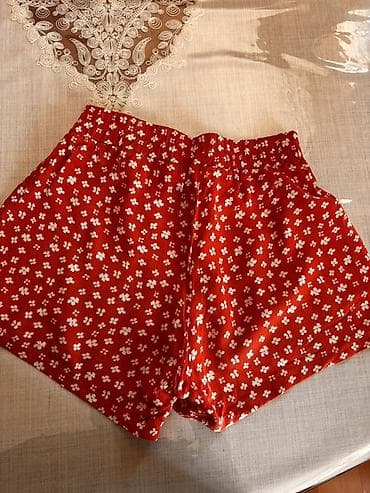 Шорты: Defacto Kids Collection qız uşaq şortu - Rəng: kərpic-qırmızı - — 2