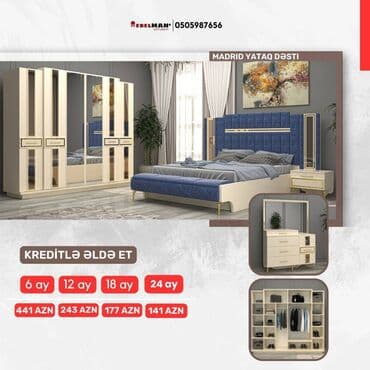 avanqart mebeller: Yeni yataq dəstləri KREDİTLƏ Yeni model ecazkar yataq dəstləri tək — 28