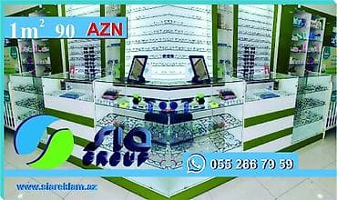 tv divar dizayn: Aptek vitrin mebeli sifarişi — 1