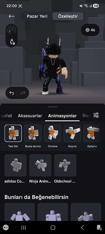 oglan ucun sepler: Roblox avatar dəsti – qaranlıq stil Paketin tərkibi: - Qara temalı — 5