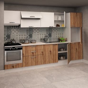 metbex mebeli gence: Sifarişlə mətbəx dəsti, Özü çəkən petlələr, Mat laminat, Kredit var, Pulsuz çatdırılma — 2