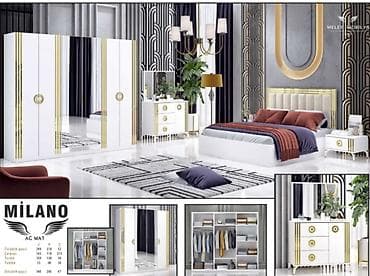 lustur satisi: Двуспальная кровать, Шкаф, Трюмо, Тумба, Новый — 1