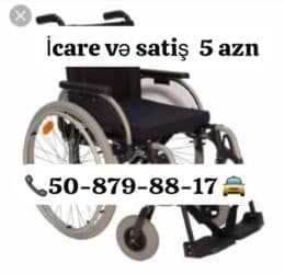 masaj aparatlari satisi: Müxtəlif ölçülü əlil arabaları – satış və icarə. - Gündəlik icarə: 5 — 1