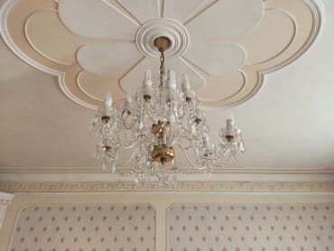 20 yanvar şəkil: Çılçıraq, 10 və daha çox lampa, Xrustal — 1