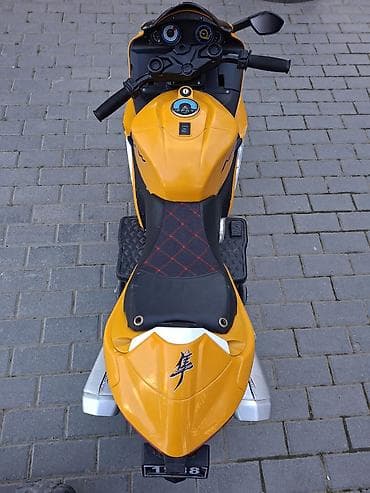 Uşaq üçün elektrik motosikleti – sport dizayn - Rəng: sarı-qara