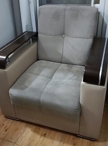 stol stul dəsdi: İşlənmiş, Di̇van-kravat, 2 kreslo, Bazalı, Açılan — 4