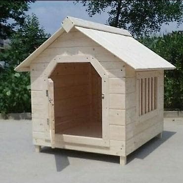 it paltar: Taxta it evi - Material: Təhlükəsiz, təbii ağac taxtalardan yığılıb — 1