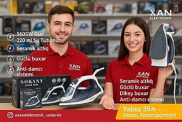 mini ütü: Sokany ütüsü, seramik altlığı sayəsində paltarlarınızı asanlıqla — 1