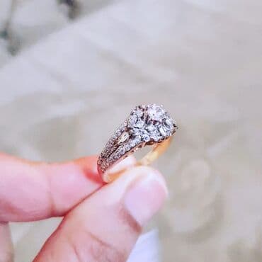 tek qizil gul qiymeti: Nişan, Üzük, Çəhrayı qızıl, 583 Əyar — 4