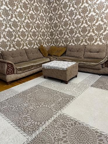 Künc divan dəsti - Komplekt: L formalı geniş künc divan (2 hissəli