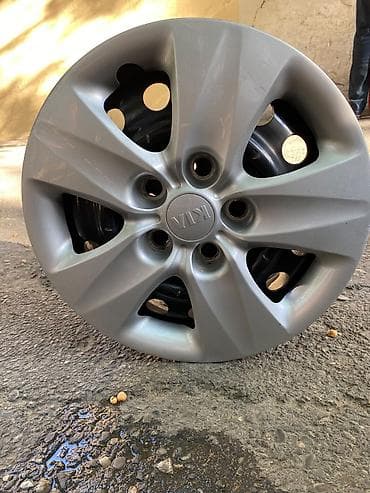 KIA orijinal dəmir disk + plastik kalpak dəsti - Komplekt: 4 ədəd — 4