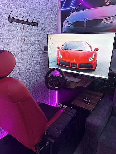 Oyun sükanlı simulyator seti - Realistik yarış təcrübəsi üçün tam