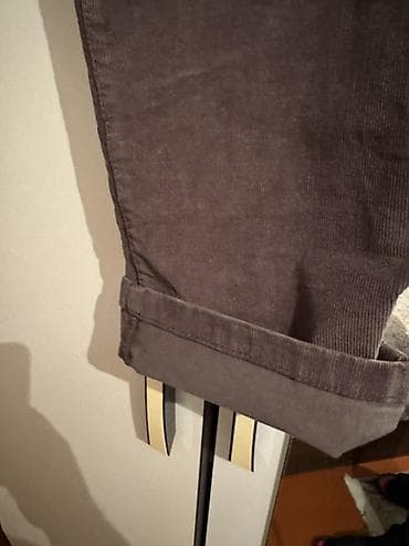 kombat şalvar: Məhsul: Korduroy kişi şalvarı - Rəng: tünd boz/qəhvəyi ton - — 2