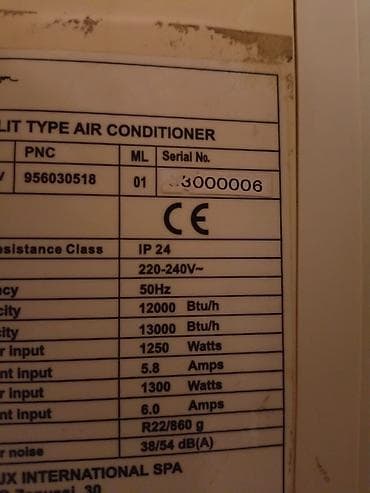 a 23: Electrolux split tipli kondisioner Model: EAC1290H-2EV Tip: Divar — 1