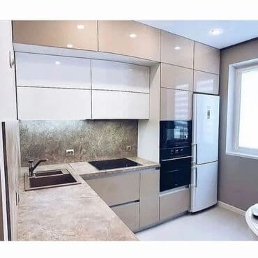 kuxna mebelleri ve qiymetleri: Sifarişlə mətbəx dəsti, MDF, Kredit var, Pulsuz çatdırılma, Rayonlara çatdırılma — 9