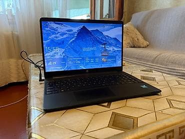 ucuz notebook: HP noutbuk + soyuducu pad - Ekran: 15.6" (şirok format, nazik — 2