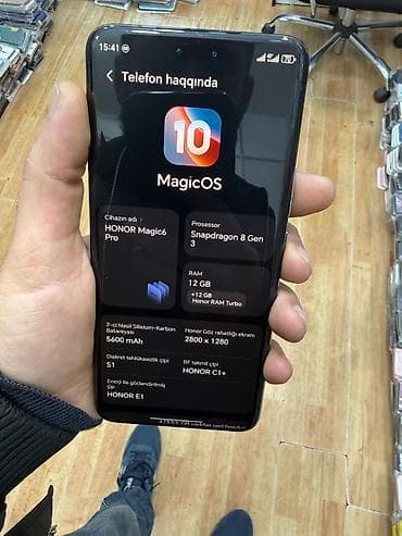 ps3 oyun diskləri: Honor Magic 6 Pro, 512 GB, rəng - Qara, Face ID — 2