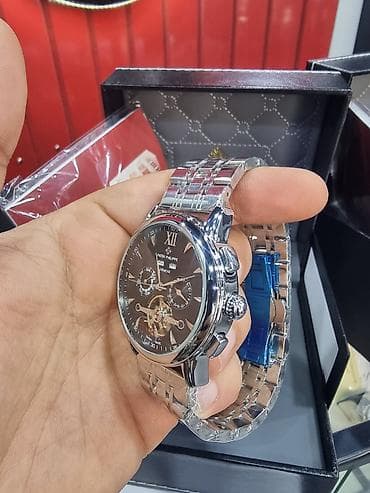 Aksesuarlar: Qol saatı, Patek Phillipe, rəng - Qara — 4