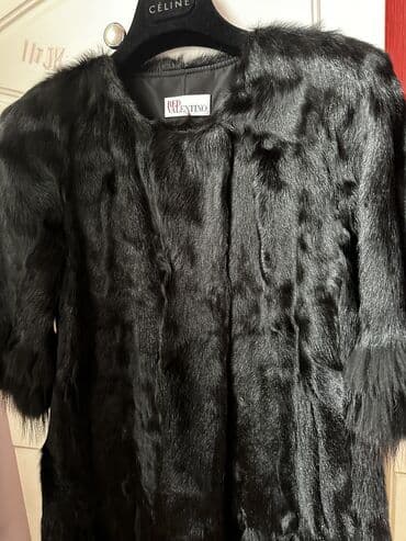 Kürk, Valentino, S, rəng - Qara — 2