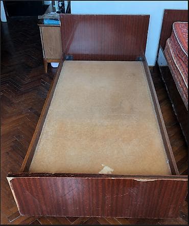 İşlənmiş, Təknəfərlik çarpayı, Bazasız, Matras ilə, Siyirməsiz — 2