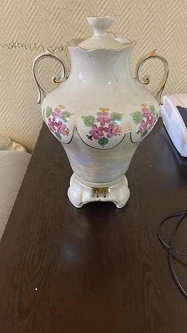 miss samovar: Porselen çay samovarı – dekorativ kranlı - Material: yüksək — 1