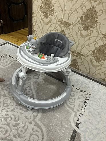 Uşaq gəzdirəni (baby walker) - Rəng: boz-ağ tonlarda - Dairəvi, sabit — 2