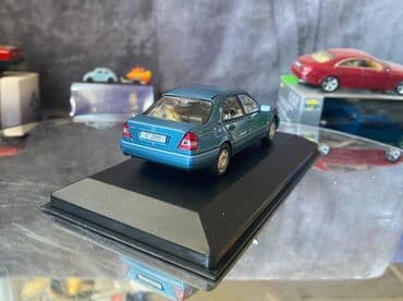 metbex tavan modelleri: Коллекционная модель Mercedes-Benz C200 W202 blue 1994 Altaya Scale — 12