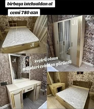 layla mebel: İkinəfərlik çarpayı, Dolab, Yeni — 1