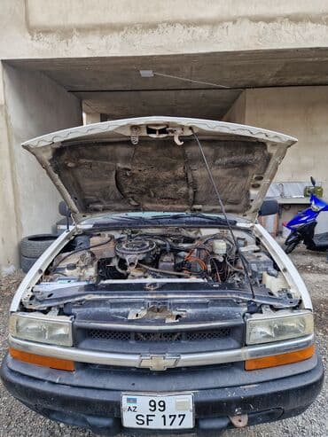 masin lada: Chevrolet S-10 pikap, ağ rəng. - Kuzov: tək kabina, uzun yük bölməsi — 10