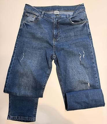 cins kombinzon: Kişi şalvarları dəsti - 2 cüt cins şalvar: orta və açıq mavi rənglər — 5