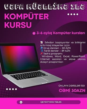Kompüter kursu: Microsoft Windows, Onlayn