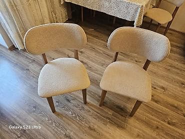 stulla: 6 ədəd yumşaq oturacaqlı qonağ otağı stulu - Dizayn: Skandi/modern — 3