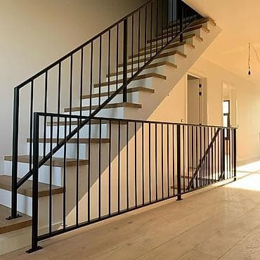 demir seyfler: Metall məhəccər – pilləkən və balkonlar üçün müasir dizayn Qiymət — 4