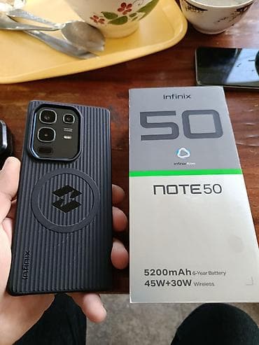 Infinix Note 50, 256 GB, rəng - Qara, Sensor, Simsiz şarj, Sənədlərlə — 4