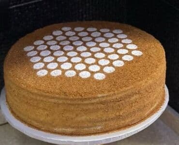 Turşular: Medovik bal tortu - Klassik rus üsullu medovik: bal ilə bişirilmiş — 1