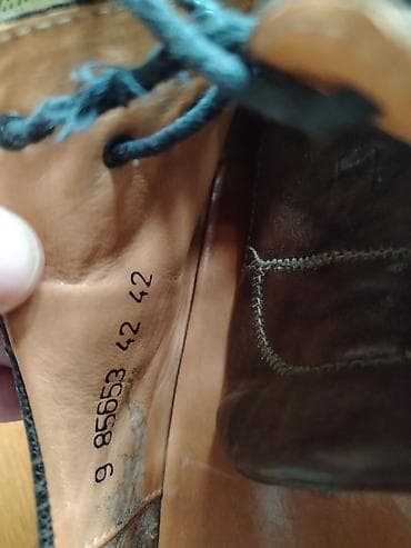 Səndəl və şəp-şüplər: Məhsul: Kişi dəri ayaqqabısı (bağlı, gündəlik) - Material: təbii dəri — 5