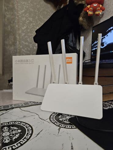 Kompüter və noutbuk aksesuarları: Xiaomi Mi Router 3C – ağ korpuslu, 4 xarici antenli güclü Wi‑Fi — 2