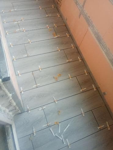 santexnik ustasi xirdalan: Keramik plitə döşənməsi xidməti - Döşəmə və divar üçün keramoqranit — 1