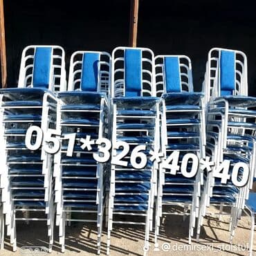 stol stul işlenmiş: Yeni, Sadə stul, Metal, Azərbaycan — 9