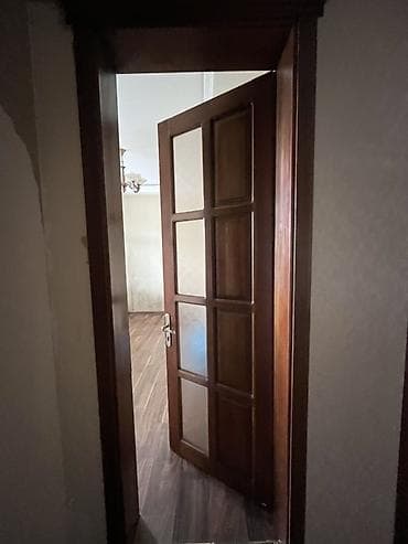 qapi demir qapi seyf qapi: Taxta şüşəli otaq qapıları dəsti - Material: massiv ağac (təbii ağac — 1