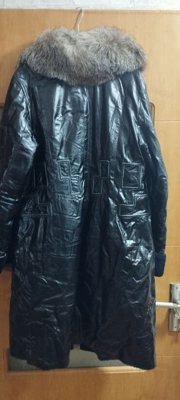 dublyonka dublonka дублёнка: Palto, 3XL, rəng - Qara — 3