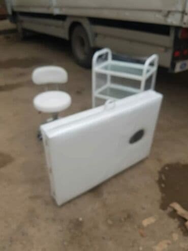 şlanqların satışı: Новый, Косметологическая кушетка, цвет - Белый — 2