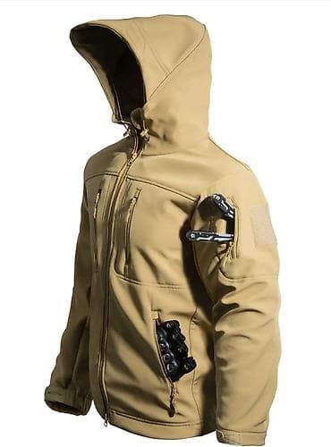 Baş geyimləri: Taktiki “Sharkskin” kişi jaketi – açıq hava və gündəlik istifadə üçün — 2