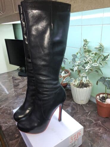 çəkmə: Çəkmə, Ölçü: 38, rəng - Qara, İşlənmiş — 3