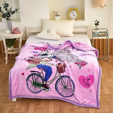 saat şəkilləri: Yeni rəng - Çəhrayı Flis Pled, Ödənişli çatdırılma — 3