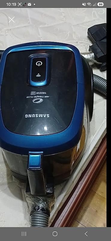pilesos: Samsung tozsoran – 1800W, Air Track Plus texnologiyası - Güc: 1800 W — 1