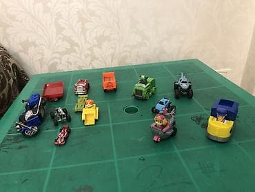 oyuncaq masin: Uşaq oyuncaqları dəsti – müxtəlif maşın və nəqliyyat vasitələri — 2