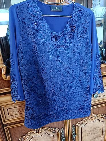 Alfredo Pauly brendinə məxsus qadın bluz/tunika. - Rəng: tünd göy — 5